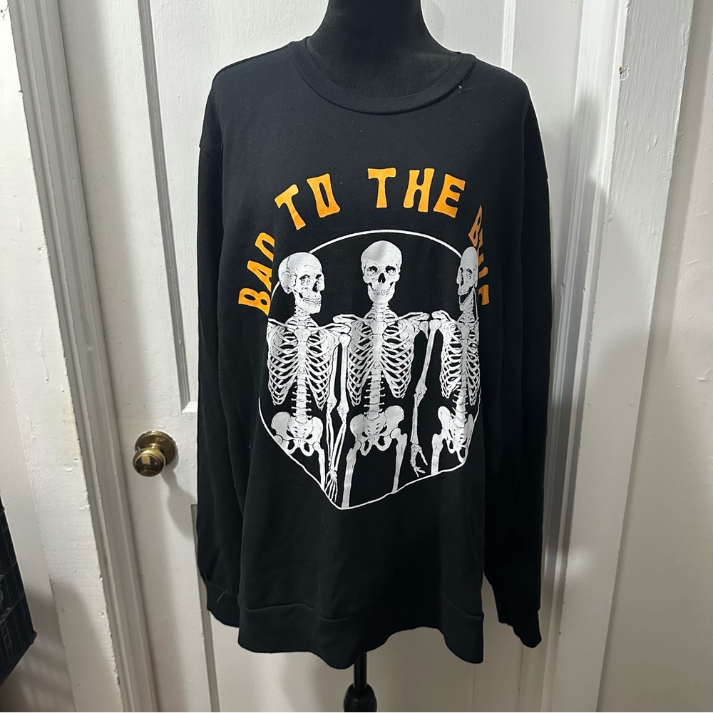 MAD‎ Engine Black Skeleton Sweatshirt